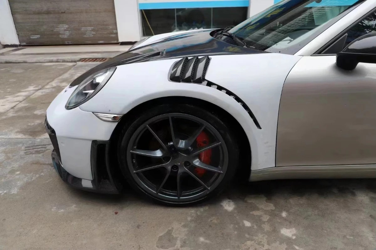 High Quality Car Body Kit for  911 991.1 991.2  to GT2 RS Style Half Carbon Fiber Front Rear Bumper Fenders Hood Spoiler